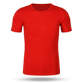 Men's Casual Round Neck Short Sleeve Sport T-Shirt Red